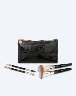 Pinsel-Set Simply Black Croco, 5tlg.