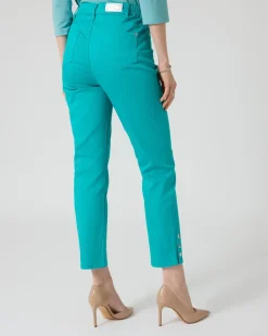5-Pocket-Hose mit Nietenbesatz