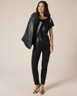 5-Pocket-Jeans mit Strassverzierung