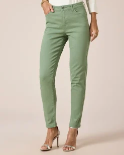 5-Pocket-Jeans mit Strassverzierung