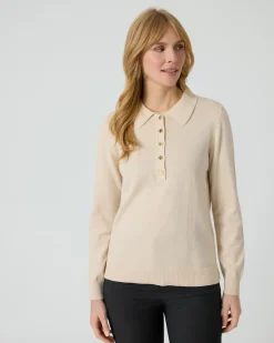 Polo-Pullover aus Bio-Baumwolle