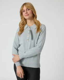 Polo-Pullover aus Bio-Baumwolle