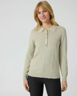 Polo-Pullover aus Bio-Baumwolle