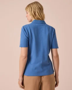Poloshirt aus Piqué