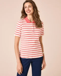 Poloshirt mit Streifen