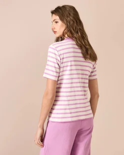 Poloshirt mit Streifen