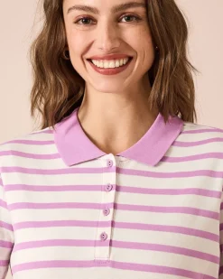 Poloshirt mit Streifen