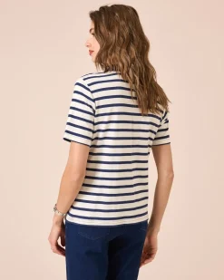 Poloshirt mit Streifen