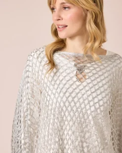 Poncho mit Fransen