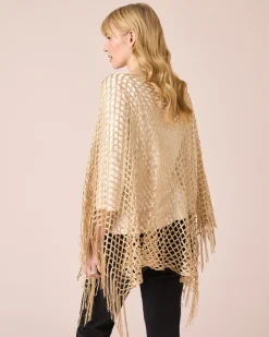 Poncho mit Fransen