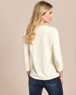 Ponte Shirt mit 3/4 Arm