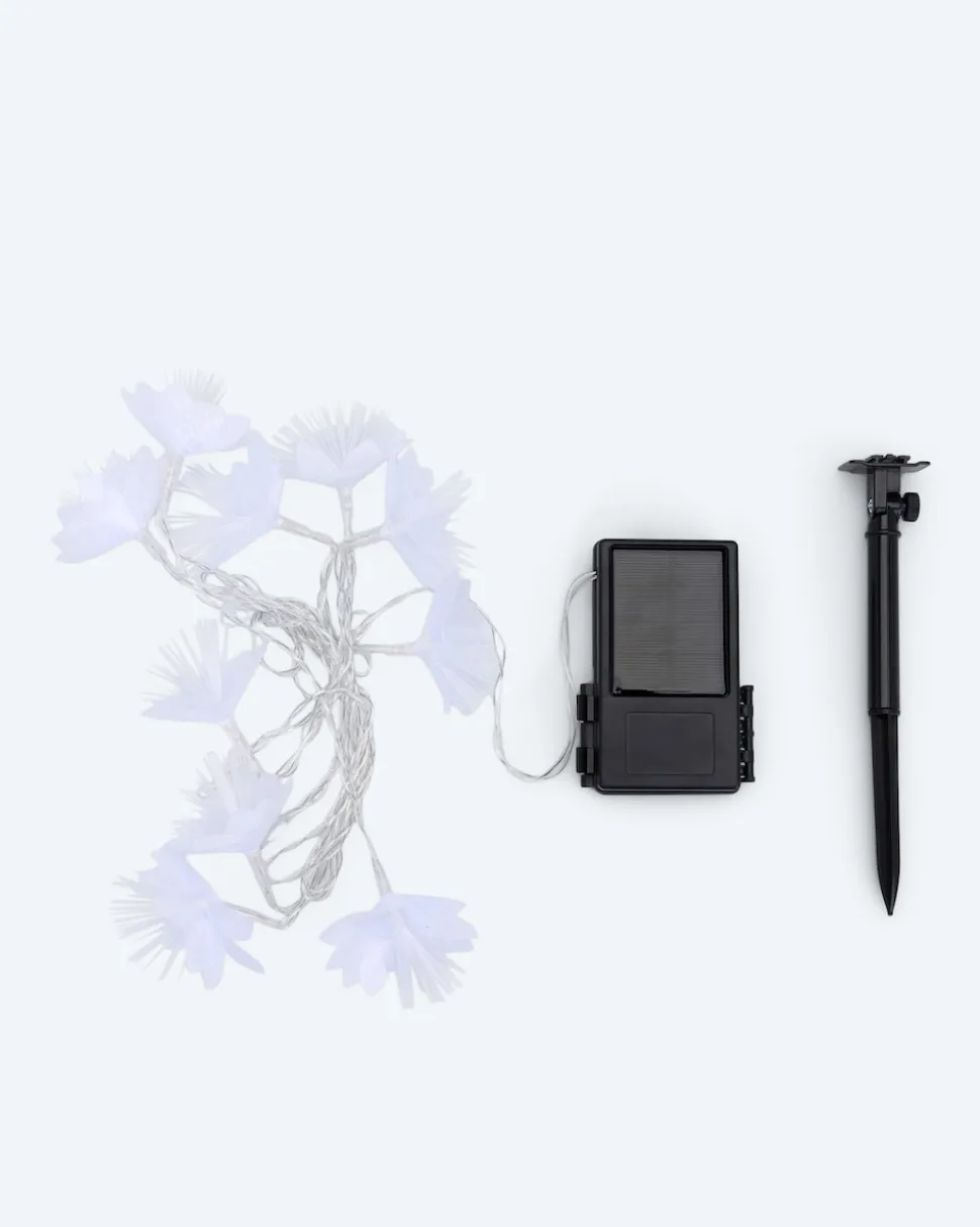 Premium Solar Hybrid-Lichterkette "Blume"