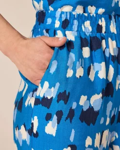 Print-Hose mit Schnürdetail