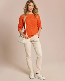 Pullover aus Bändchen-Garn