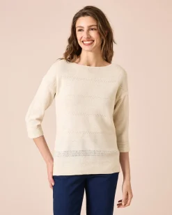 Pullover aus Bändchengarn