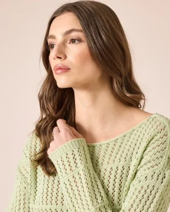 Pullover aus Lochstrick