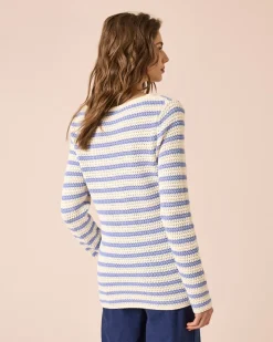 Pullover in Häkel-Optik
