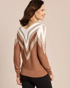 Pullover Kontraststrick