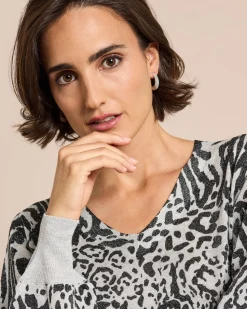 Pullover, Leo mit Glanzgarn