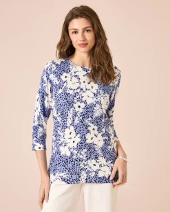 Pullover mit Animal- und Blumendruck