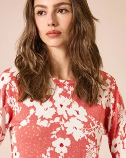 Pullover mit Animal- und Blumendruck