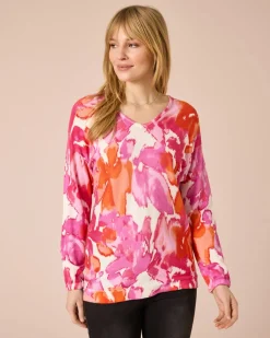 Pullover mit Batik-Print