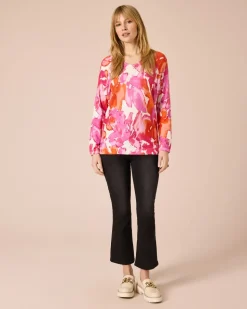 Pullover mit Batik-Print