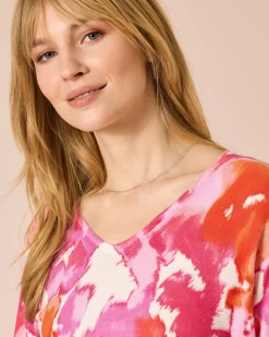 Pullover mit Batik-Print