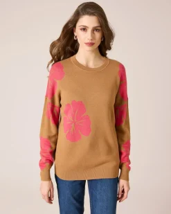 Pullover mit Blumen-Jacquard