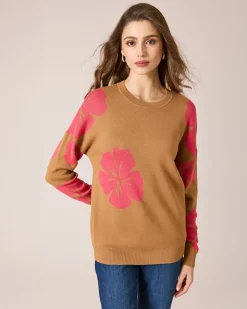 Pullover mit Blumen-Jacquard