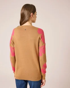Pullover mit Blumen-Jacquard