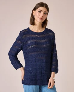 Pullover mit Bändchengarn