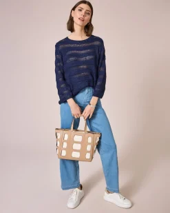 Pullover mit Bändchengarn
