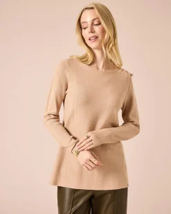 Pullover mit Broschendetail