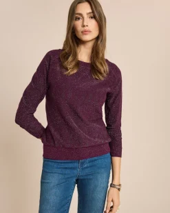 Pullover mit buntem Glitzergarn
