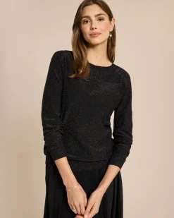 Pullover mit buntem Glitzergarn