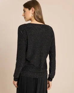 Pullover mit buntem Glitzergarn