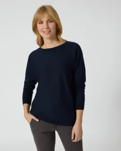 Pullover mit Fledermaus-Ärmeln