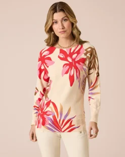 Pullover mit floralem Druck