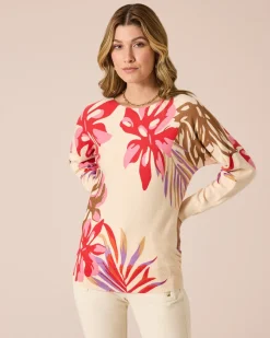 Pullover mit floralem Druck