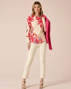Pullover mit floralem Druck