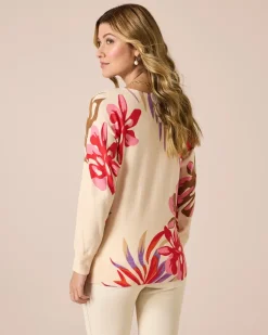 Pullover mit floralem Druck