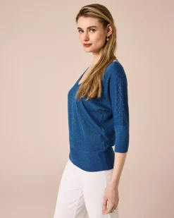 Pullover mit Glanzgarn