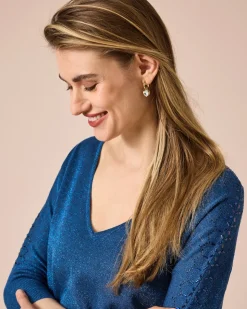 Pullover mit Glanzgarn