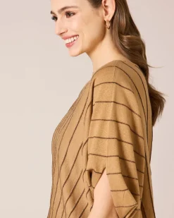 Pullover mit Glanzstreifen
