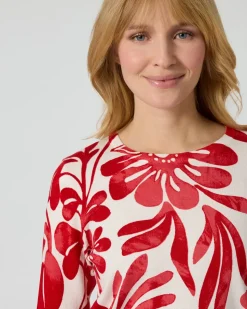 Pullover mit großem Blumen-Druck