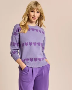 Pullover mit Herzen