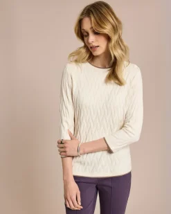 Pullover mit Intarsien-Strick