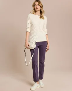 Pullover mit Intarsien-Strick