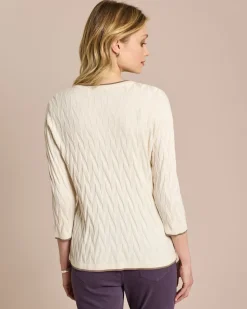 Pullover mit Intarsien-Strick